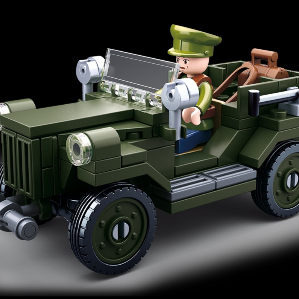 Military Bricks Blocks Russian Off Road Vehicle Car WW2